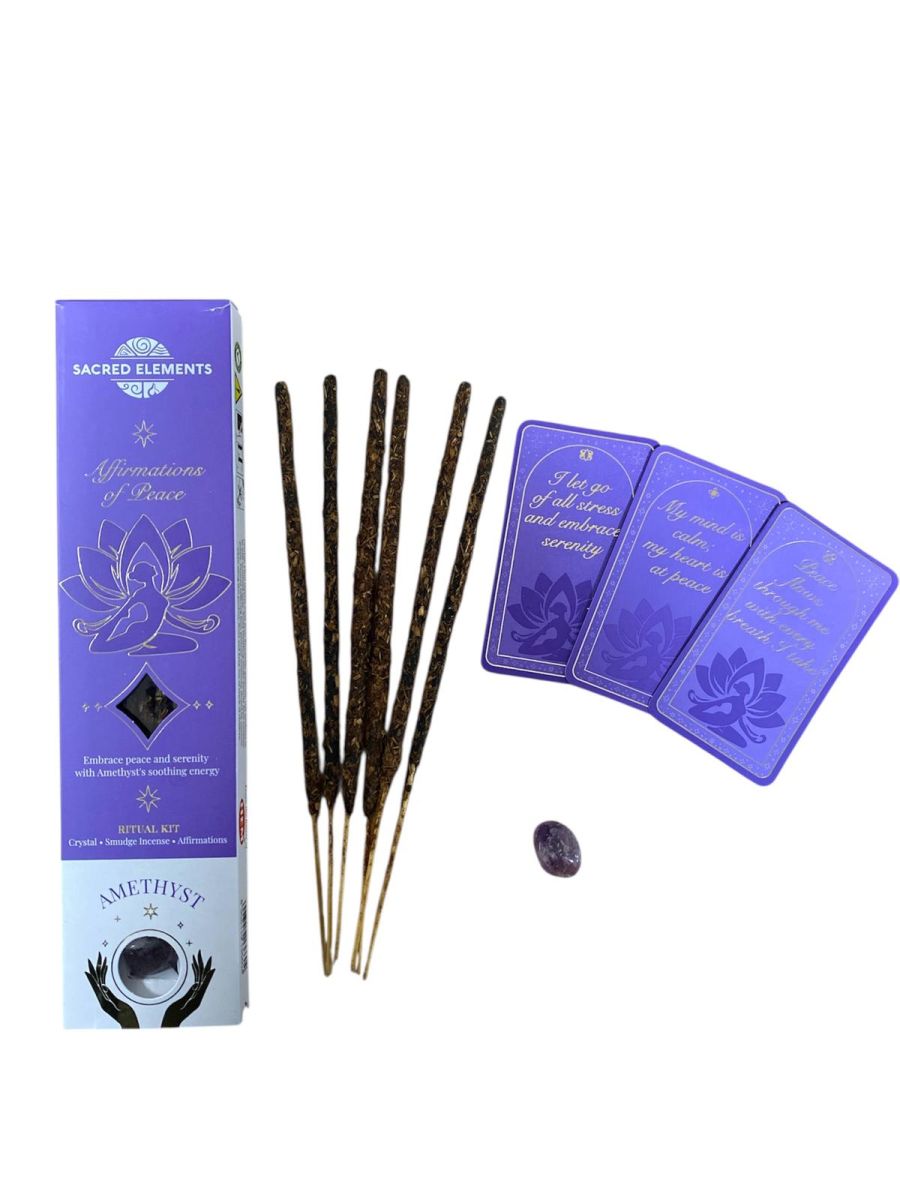 Bețisore parfumate Sacred Elements – Affirmations of Peace Ritual Kit