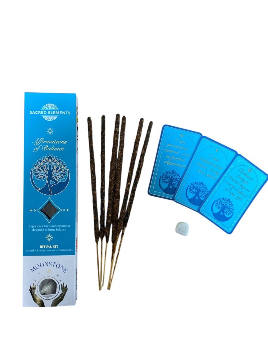 Bețisore parfumate - Sacred Elements – Affirmations of Balance Ritual Kit