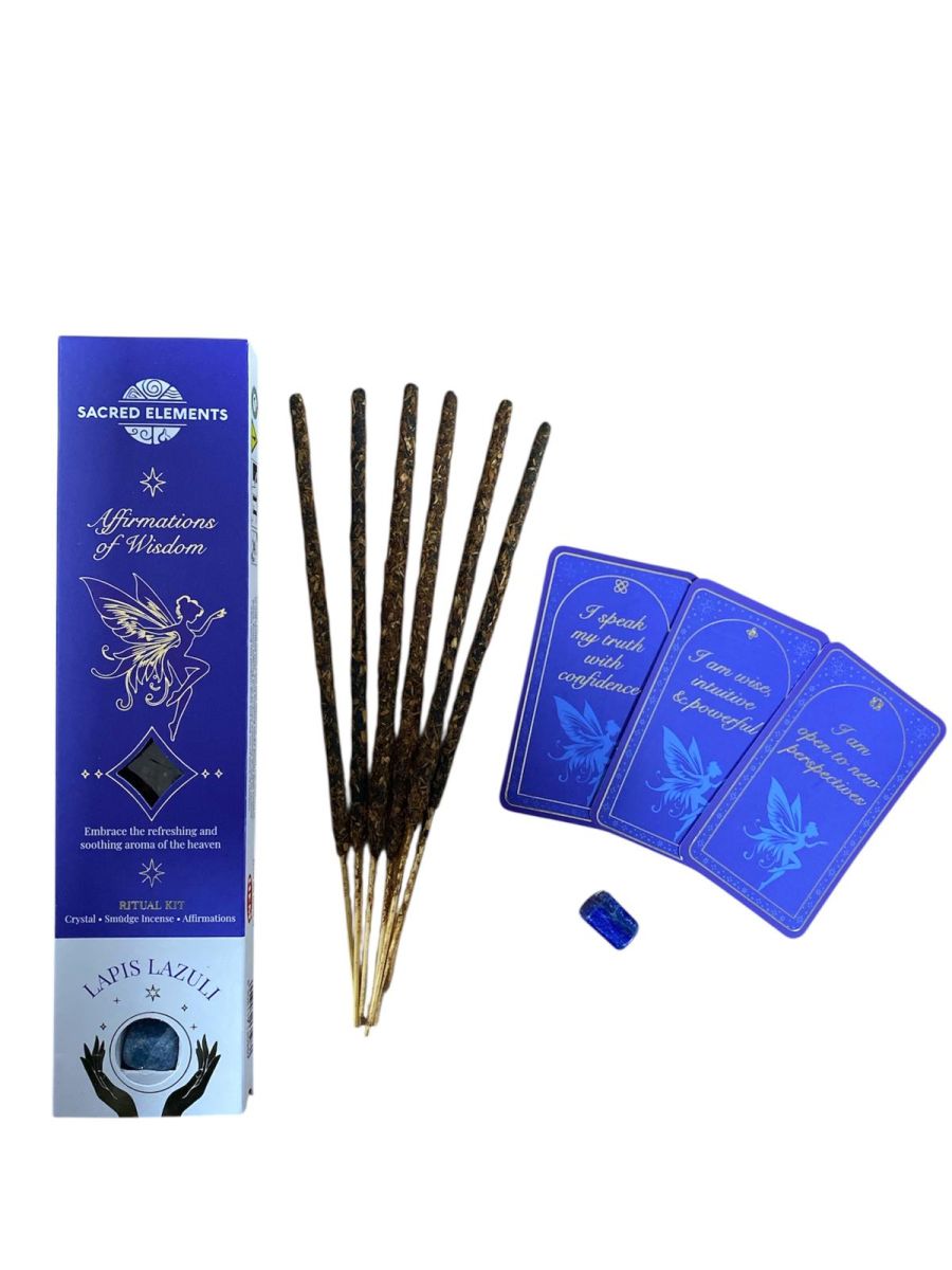 Bețisore parfumate Sacred Elements – Affirmations of Wisdom Ritual Kit