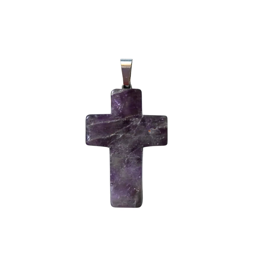 Pandantiv cruciuliță ametist