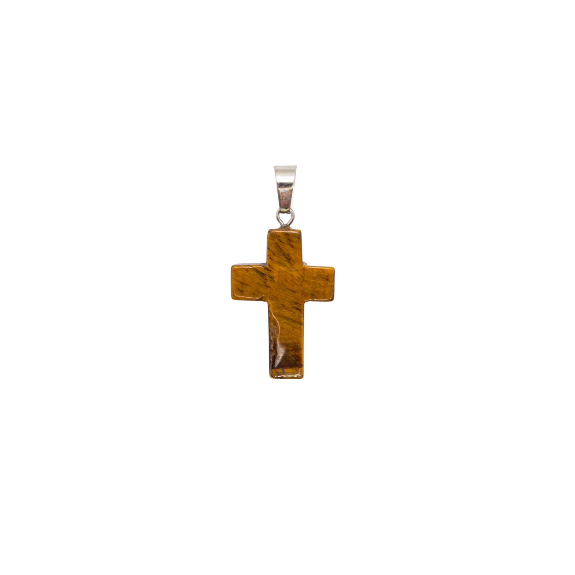 Pandantiv cruciuliță ochi de tigru